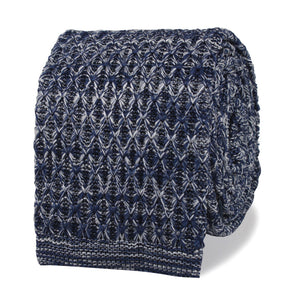 Pacino Blue Tweed Knitted Tie