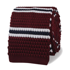 Ace Burgundy Knitted Tie