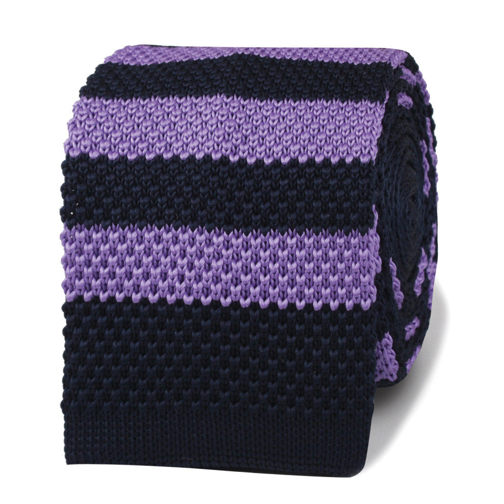 Larry Purple Knitted Tie