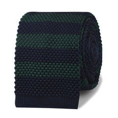 Prince of Darkness Green Knitted Tie