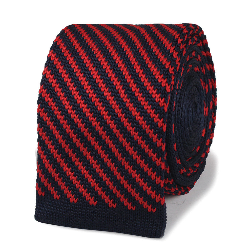 Eldred Red Knitted Tie