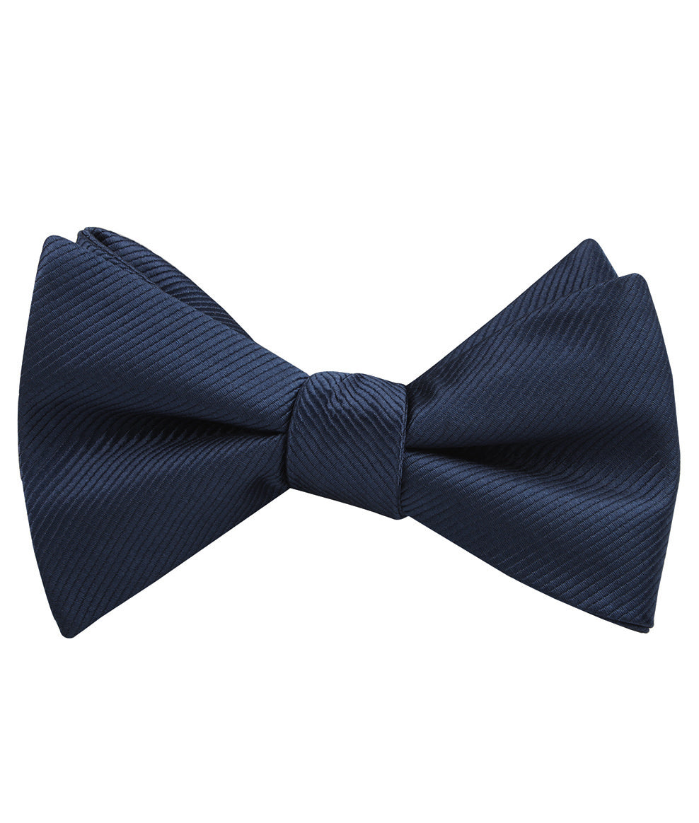 Admiral Navy Blue Twill Self Tied Bow Tie