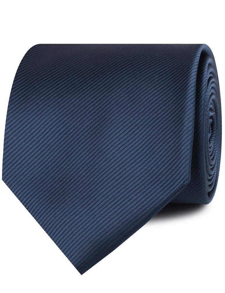 Admiral Navy Blue Twill Neckties