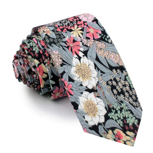 Africacian Kirstenbosch Flower Skinny Tie