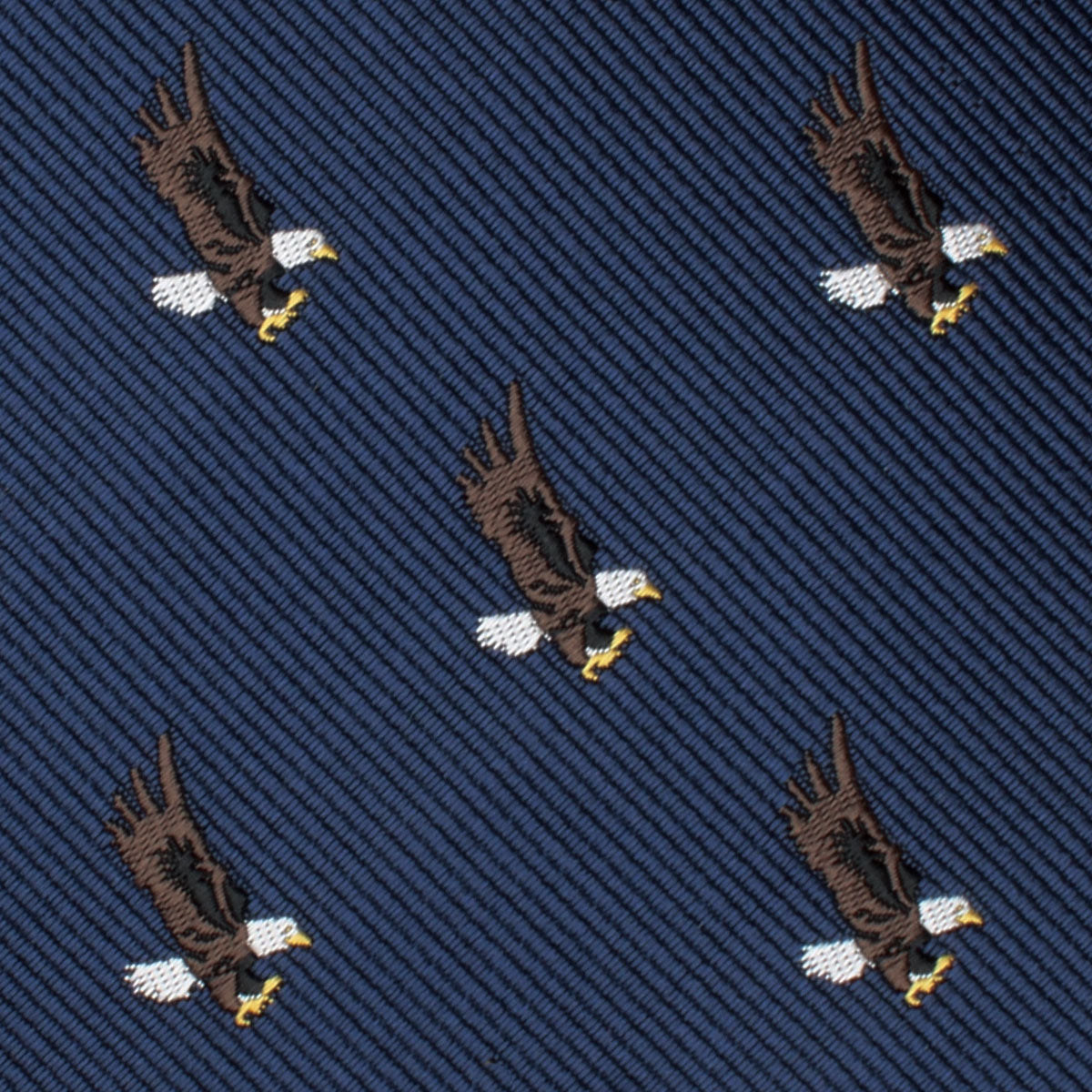African Martial Eagle Skinny Tie Fabric