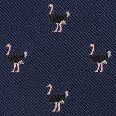 African Ostrich Fabric Pocket Square