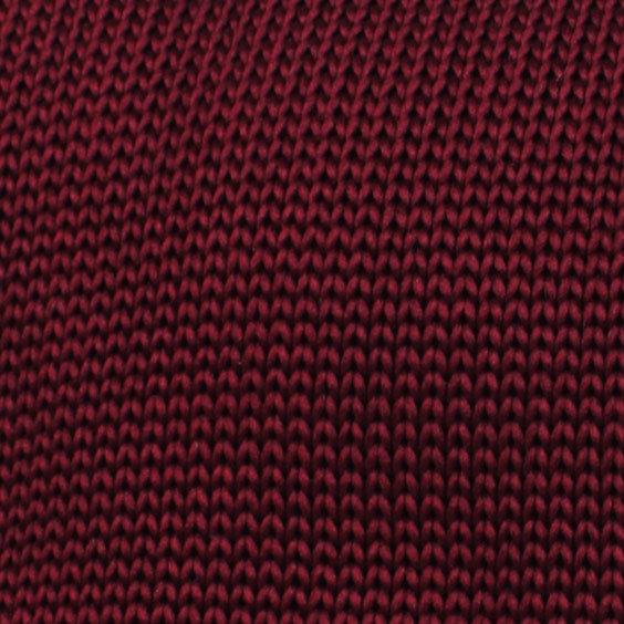 Aisling Burgundy Knitted Tie Fabric