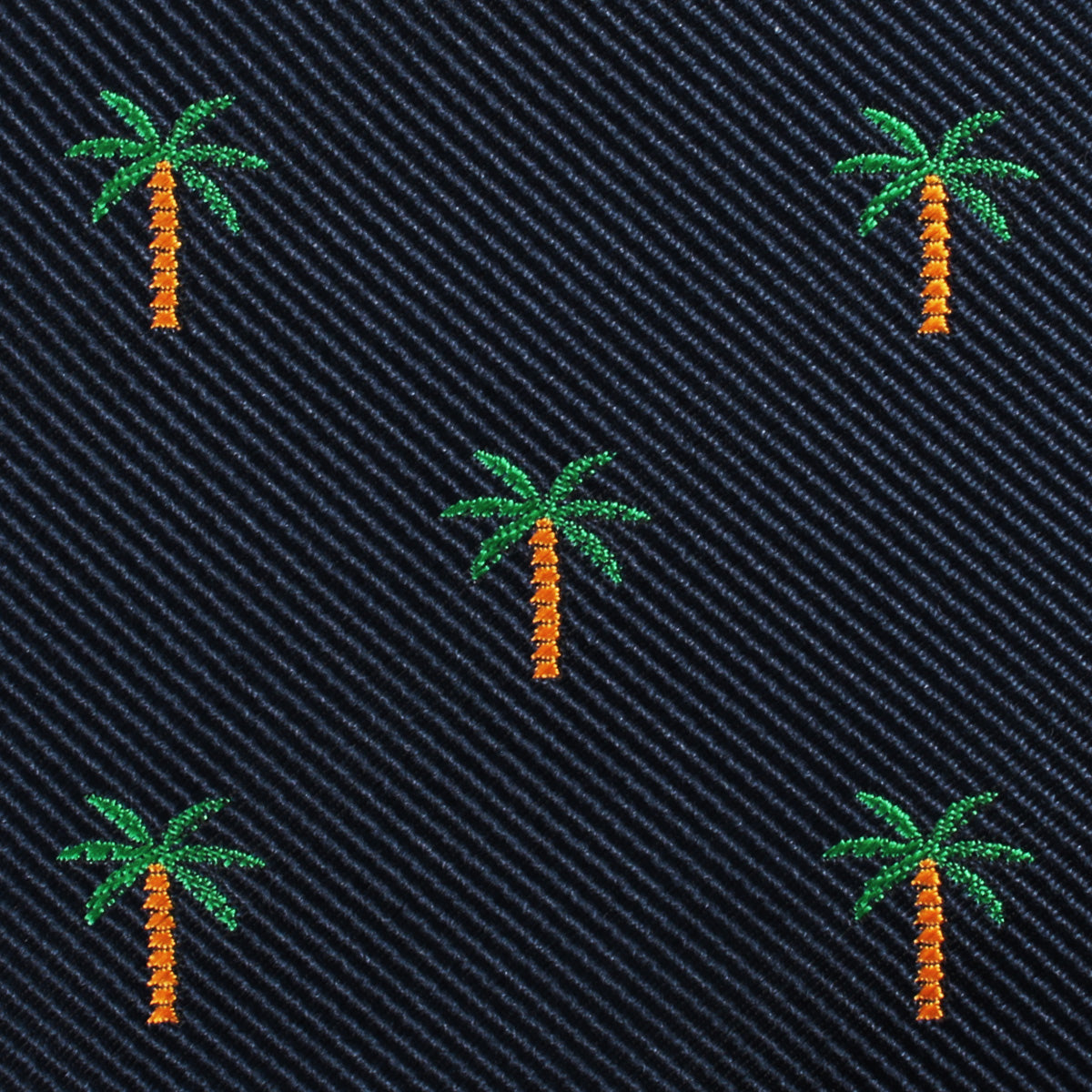 Aitutaki Palm Tree Self Bow Tie Fabric