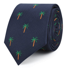 Aitutaki Palm Tree Skinny Ties