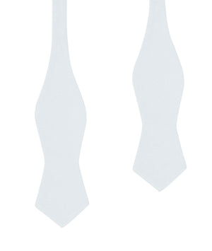 Alice Blue Cotton Self Tie Diamond Bow Tie
