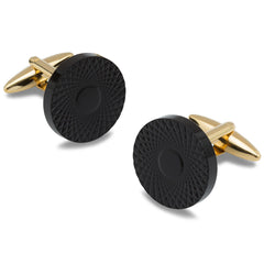 All in Black and Gold Cufflinks