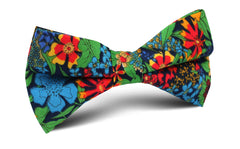 Amazonian Jungle Floral Bow Tie