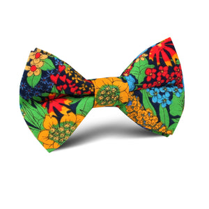 Amazonian Jungle Floral Kids Bow Tie