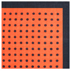 Ambassador Satch Orange Wool Pocket Square Fold