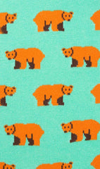 American Bear Mint Socks Fabric
