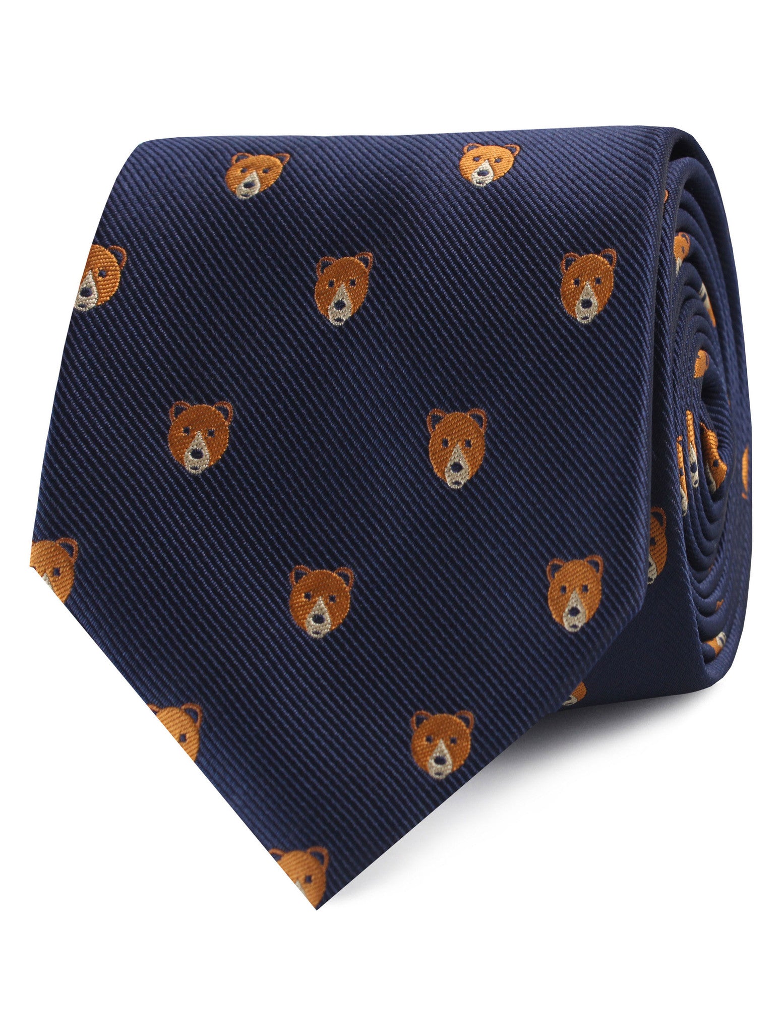 American Brown Bear Necktie