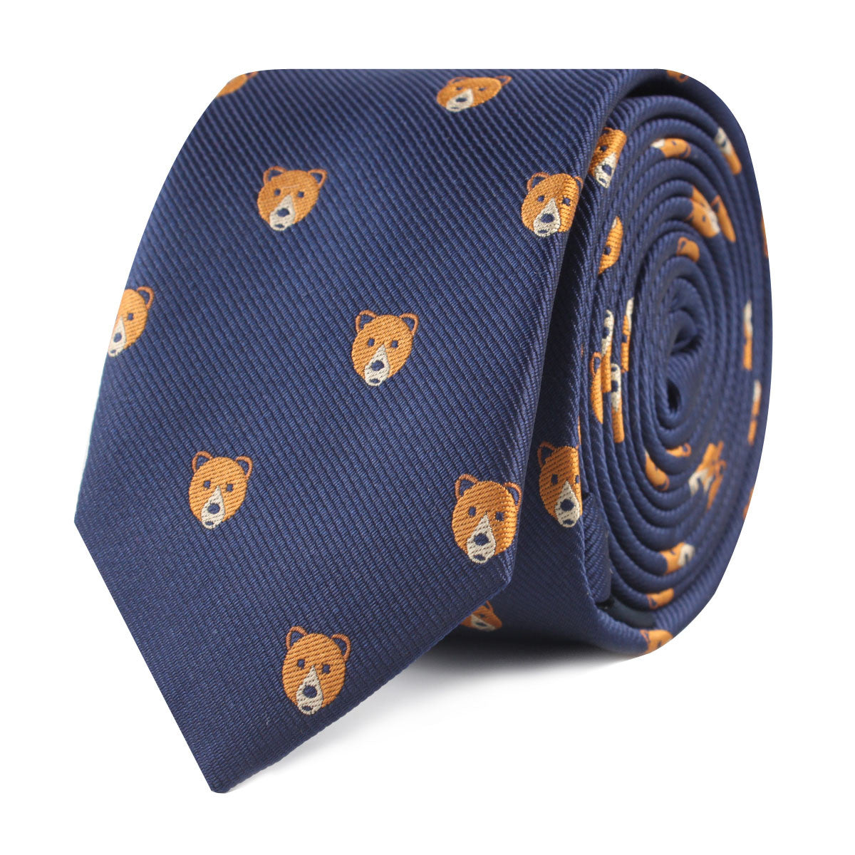 American Brown Bear Slim Tie