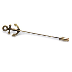 Anchor Lapel Pin for Mens