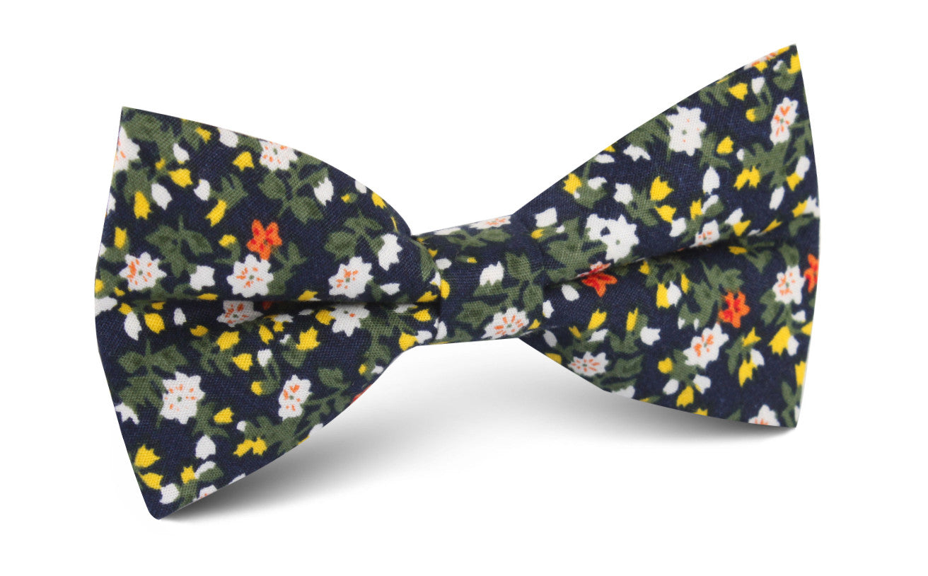Anemone Floral Bow Tie