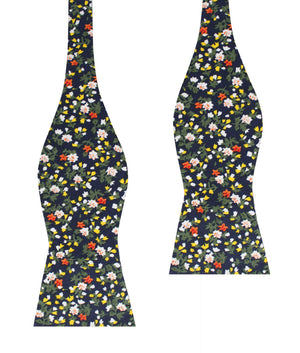 Anemone Floral Self Bow Tie