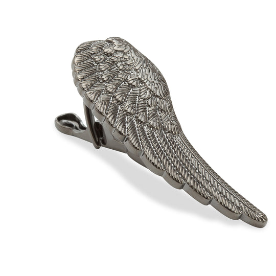 Angel Wing Gunmetal Tie Bar