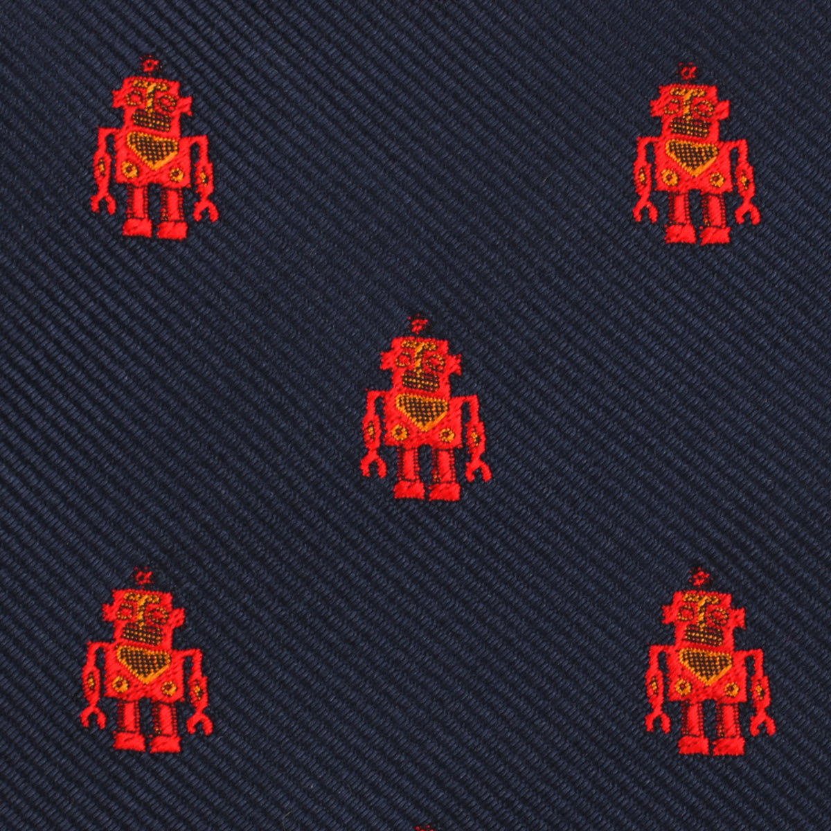 Angry Robot Necktie Fabric