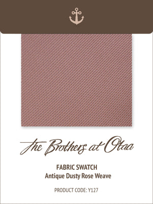 Fabric Swatch (Y127) - Antique Dusty Rose Weave