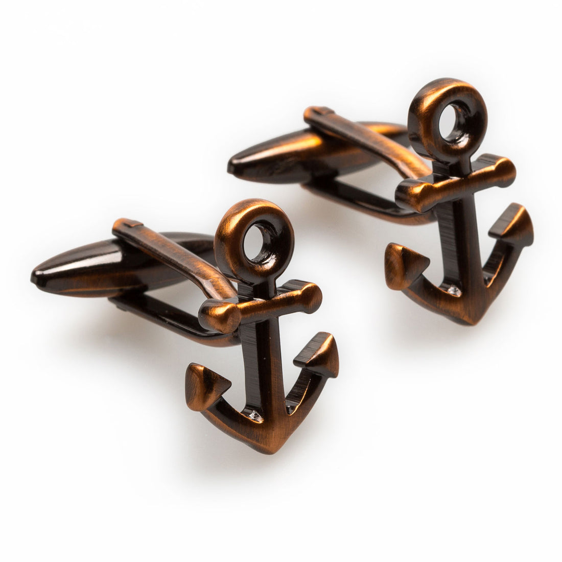 Antique Copper Anchor Mens Cufflinks