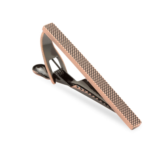 Antique Copper Stippled Tie Bar