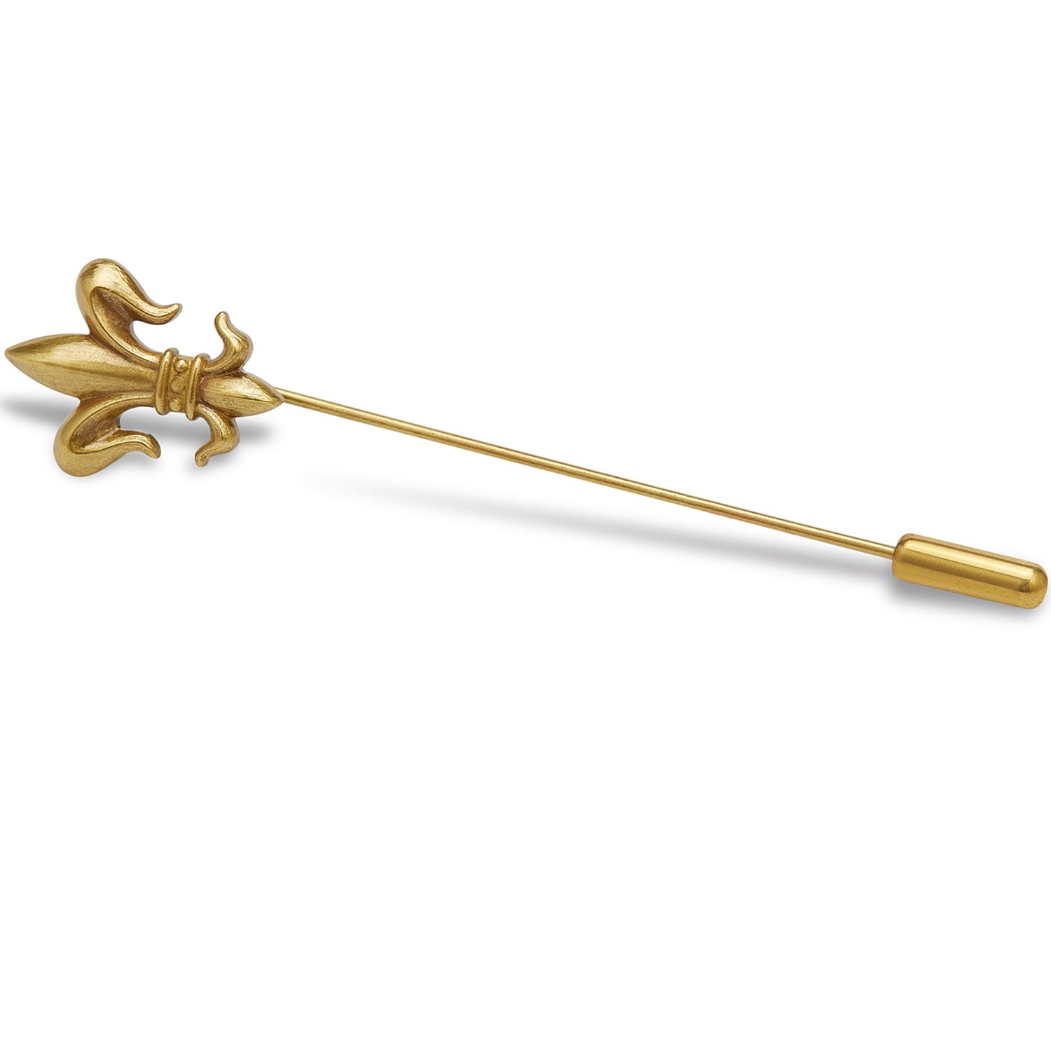 Antique Gold Fleur De Lis Lapel Pin
