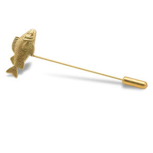 Antique Gold Sea Fish Lapel Pin