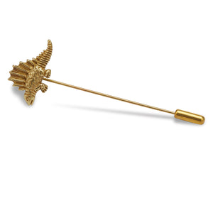 Antique Gold Stegosaurus Lapel Pin