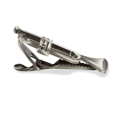 Antique Silver Trumpet Tie Bars