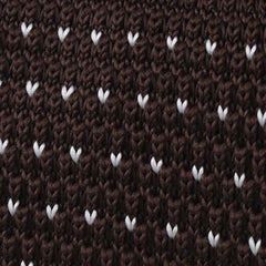 Antonio Ambrosio Brown Knitted Tie Fabric