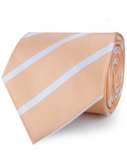 Apricot Striped Neckties