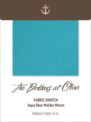Fabric Swatch (Y176) - Aqua Blue Malibu Weave