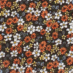 Arancia Bruciata Floral Pocket Square Fabric