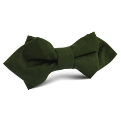 Army Green Cotton Diamond Bow Tie