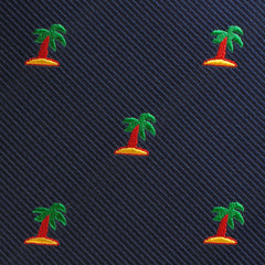 Aruba Palm Tree Self Bow Tie Fabric