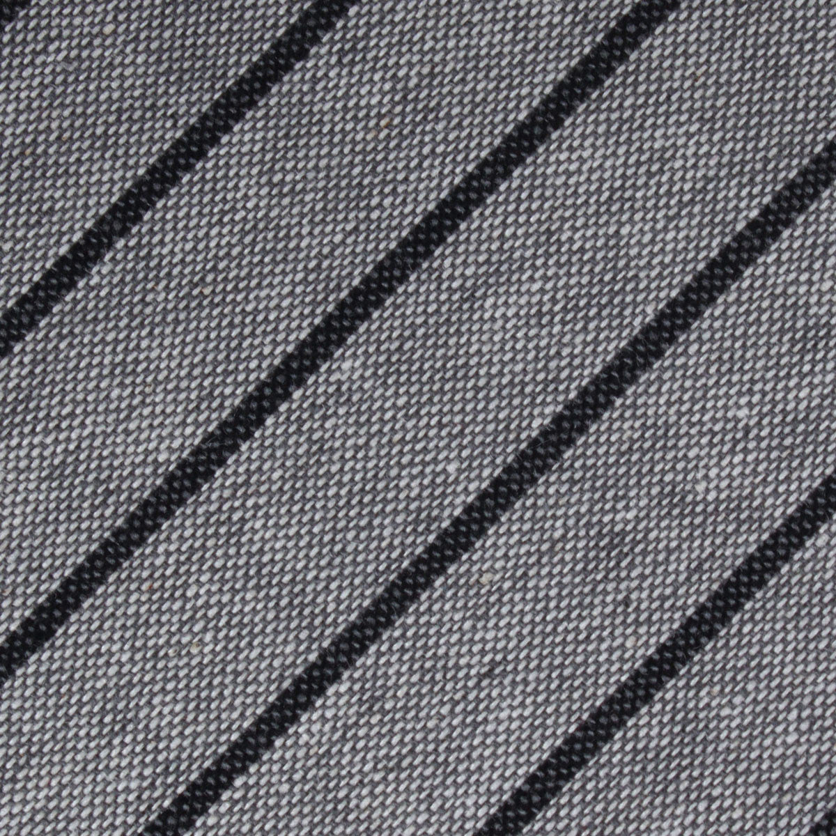 Ash Gray Pinstripe Fabric Mens Diamond Bowtie