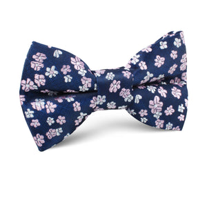 Aster Amellus Lilac Floral Kids Bow Tie