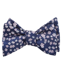 Aster Amellus Lilac Floral Self Tied Bow Tie
