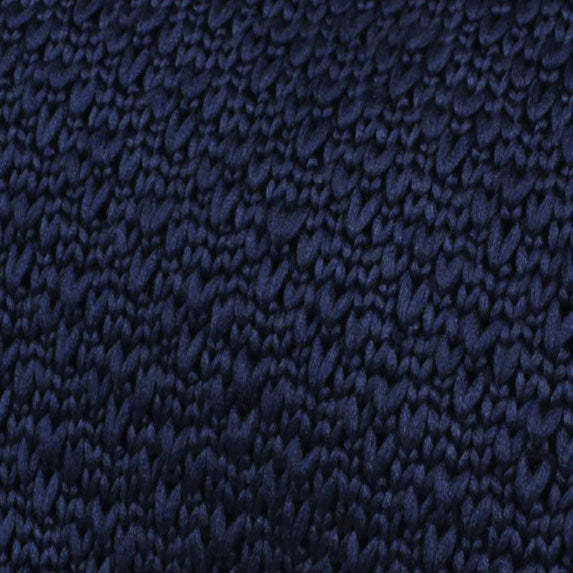 Aurora Navy Knitted Tie Fabric