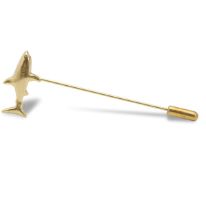 Australian Shark Antique Gold Lapel Pin
