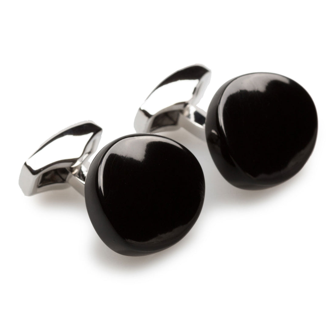 Fortress Black Stone Mens Cufflinks