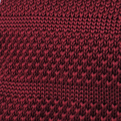 Azrou Burgundy Knitted Tie Fabric