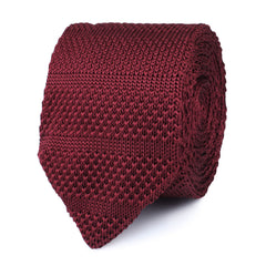 Azrou Burgundy Knitted Tie