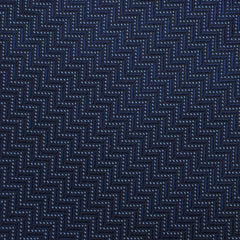 Aztec Blue Herringbone Self Bow Tie Fabric