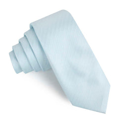 Baby Blue Herringbone Chevron Skinny Tie
