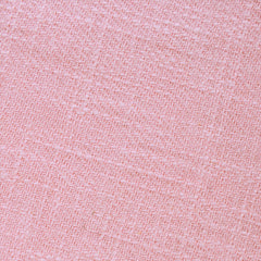 Baby Pink Chevron Linen Skinny Tie Fabric